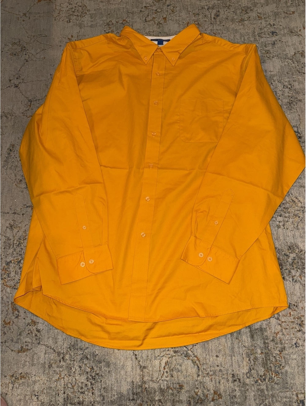 Port Authority S608 Men's 3XL Orange Long Sleeve Button Down Shirt A426